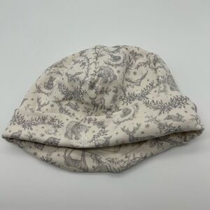Ralph Lauren Cottagecore Woodland Creatures Baby Cream Colored Beanie (NB-9M)